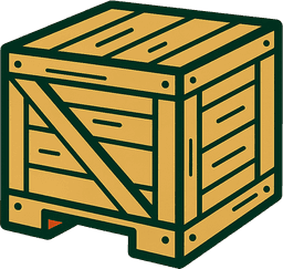 Custom wooden crate icon